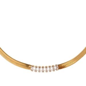 Exquisite Gold Collar Necklace